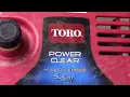 Toro Power Clear Snow Blower Not Starting Fix