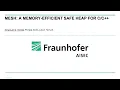 ARES 2021 - MESH A Memory-Efficient Safe Heap for
