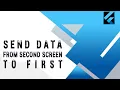 Send data from Second screen to first Screen with input Flutter navigation