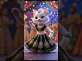 Lagu 💃✨ This tiny white cat in a royal black lehenga just stole the whole show! 😻🔥 #CatFashionGoals\