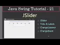 JSlider with Ticks and Labels Java Swing Tutorial