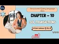 SQL Interview Practice Q A Chapter 10 - SQL Transactions