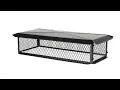 Big Top Cimney Cap In Black Galvanized Steel