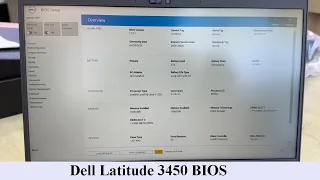 Dell Latitude 3450 - How To Enter Bios UEFI Boot Menu Options