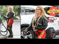 AVRIL LAVIGNE STOPS TO REFUEL HER TRUCK AND GRAB SOME ICE CREAM FOR THE ROAD