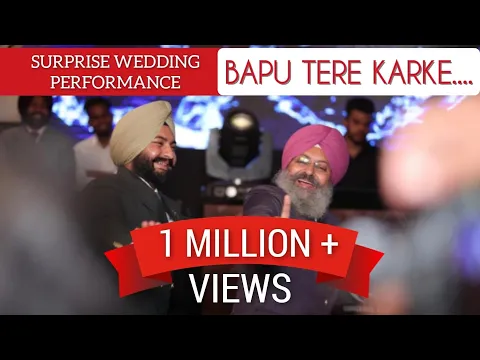 Download MP3 Bapu tere karke || Surprise Wedding performance || Father and Son
