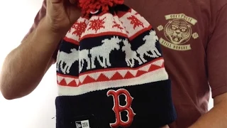 Red Sox THE-MOOSER Knit Beanie Hat by New Era