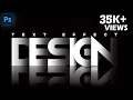 Shadow Text Effect in Photoshop Easy Tutorial