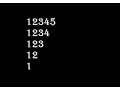 C Program to Display Invert Half Pyramid Using Numbers