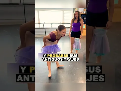 Las bailarinas se han probado sus primeros vestidos de niña 😳👗