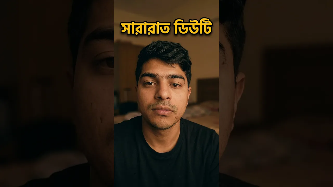 কাজ থেকে আসা হল #shorts