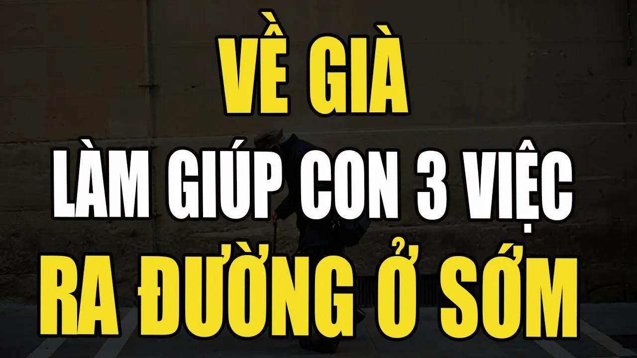Outline Video VỀ GIÀ, ĐỪNG DẠI MÀ LÀM 3 VIỆC NÀY CHO CON - KẺO BỊ ĐUỔI RA ĐƯỜNG | Ngẫm Tuổi Già