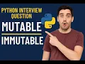 Mutable vs Immutable in Python Python Interview Question Explained Simply