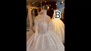 فستان عرسك حسب أول حرف من أسمك 