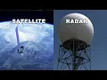 What is the difference between a weather radar and weather satellite
