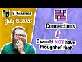 Wasn t happening NYT Connections July 15 2026