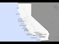 Map of the California Coast