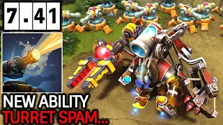 Tinker 7 41 Mid - Turret Spam New Meta Or Just Troll Dota 2