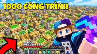 THẾ GIỚI MINECRAFT NÀY KHÔNG CÒN CHỖ TRỐNG...1000 CÔNG TRÌNH XUẤT HIỆN !!