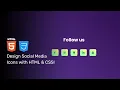 How to Create Stunning Social Media Icons with Hover Effects Using HTML CSS