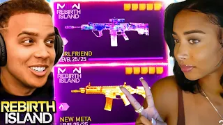 My GIRLFRIEND builds my Meta Loadout on Warzone Rebirth Island