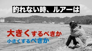 釣れない時ルアーは大きくすべきか、小さくすべきか