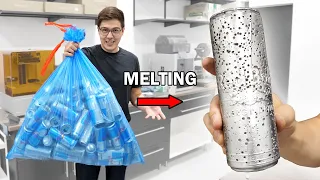 Melting down 100 cans of Red Bull into just 1