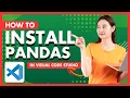 How to Install Pandas Library in Python With Visual Studio Code Install Panda in VS Code