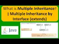 What is Multiple Inheritance Multiple Inheritance by Interface extends Java Tutorial