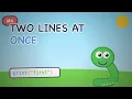 Python for Kids Two Lines At Once Top line runs first
