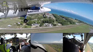 Beautiful 1976-built Twin Otter taking off from its Home-Base Honiara! [AirClips]