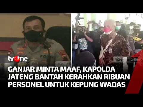 Ganjar Pranowo Meminta Maaf Atas Insiden Kerusuhan Pengukuran Tanah Desa Wadas