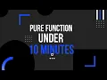 Learn pure function under 10 minutes JavaScript
