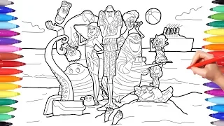 How to Color Hotel Transylvania 3 Summer Vacation Poster Hotel Transylvania Coloring Pages for Kids
