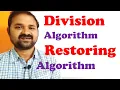 Division Algorithm In Computer Organization Architecture Restoring Algorithm Signed Magnitude
