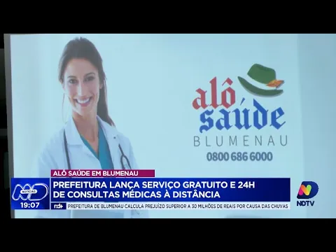 Alô Saúde em Blumenau: Prefeitura oferece consultas médicas gratuitas e 24 horas online