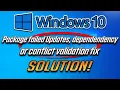 Fix Package failed update dependency or conflict validation In Windows 10 2026