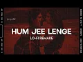 Lagu Hum Jee Lenge | Lo-fi Vishal Flip | Bollywood Lofi | Mustafa Zahid | Murder 3 Songs