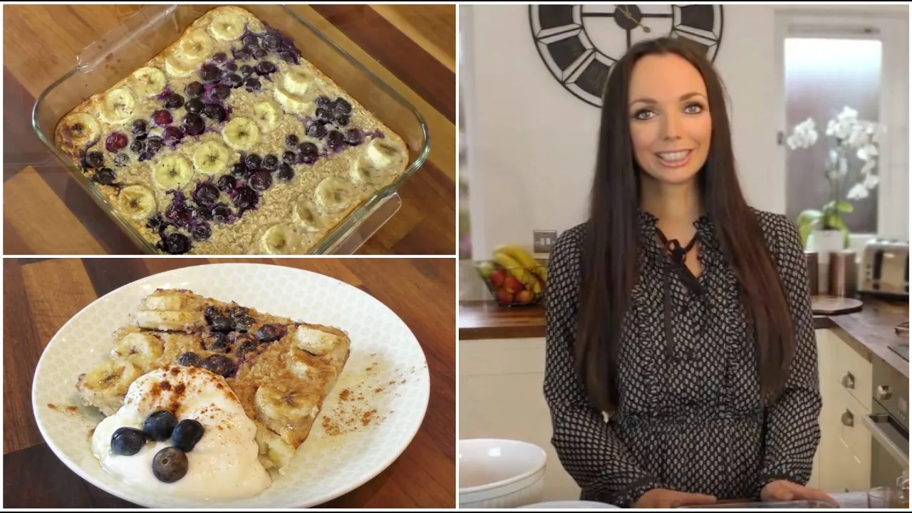 Baked Blueberry & Banana Oats   Deskfast for Shake up Your Wake Up!