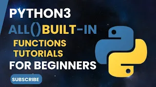 Python 3 all Built-in Function - A Comprehensive Tutorial