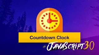Vanilla JS Countdown Timer -