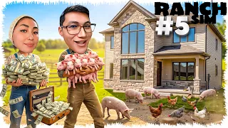 Кредит алып ҮЙ СОҚТЫҚ! 🏠Шошқа пытырлатып туды 🐷 (Ranch Simulator) #5