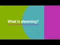 What is elearning