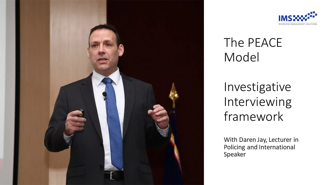 PEACE Model of Investigative Interviewing