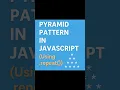 Pyramid Star Pattern in JavaScript Easy with repeat