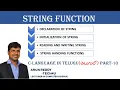 C LANGUAGE IN TELUGU PART 10 - STRING FUNCTION