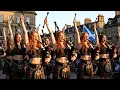 Lagu Army of Red-Haired Scottish Bagpipers Marching Through Highland Streets | Epic Celtic Music