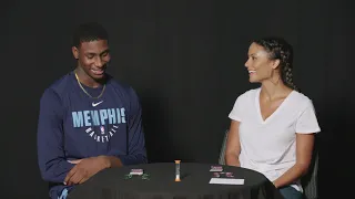 rookie jaren jackson jr u0026 alexis morgan play watch ya mouth audi 1 on 1 series
