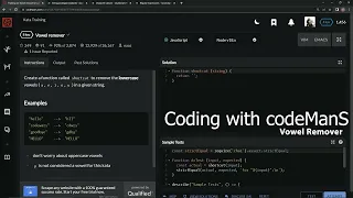 Codewars 8 kyu Vowel Remover Javascript