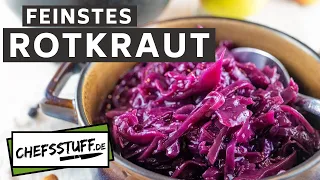 Rotkohl-Rotkraut-Blaukraut als Beilage für Weihnachtsgans-Gänsebraten-Entenbraten. 